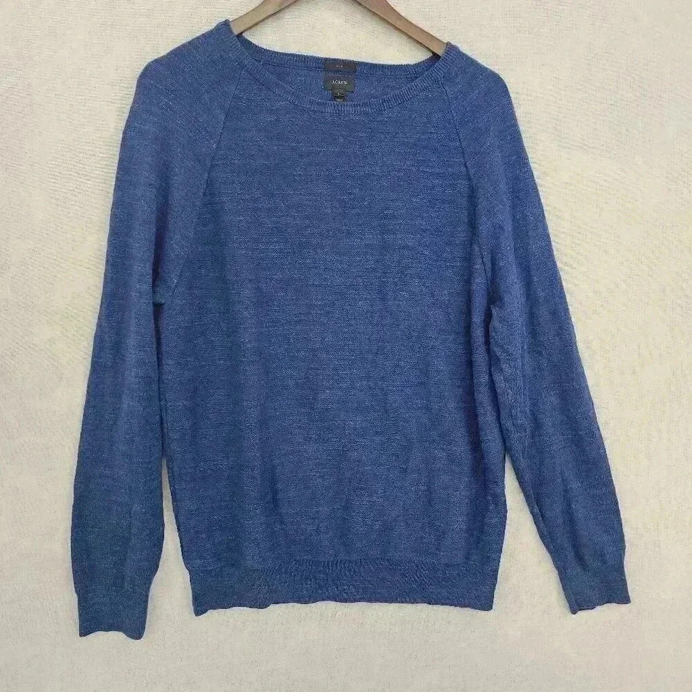J. Crew Slim Men's Cotton Tweed Sweater Size L 3562C